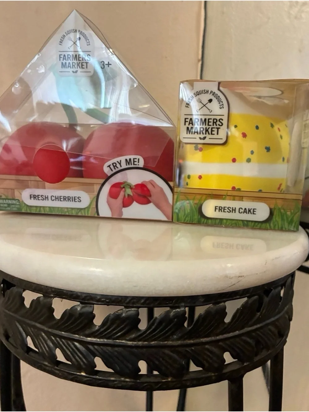 Fresh Cherries & Fresh Cake Squishy Set - Red & Yellow